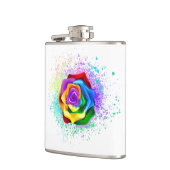 レインボーカラフルバラ フラスク (左)