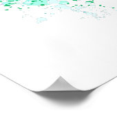 レインボーカラフルバラ ポスター (角)