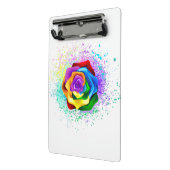 レインボーカラフルバラ ミニクリップボード (アングル2)
