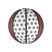 レインボーカラフルバラ ミニバスケットボール (縦)