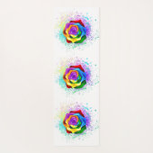 レインボーカラフルバラ ヨガマット (裏面)