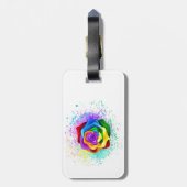 レインボーカラフルバラ ラゲッジタグ (裏面縦)