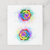 レインボーカラフルバラ ロイヤリティカード (外部開封)