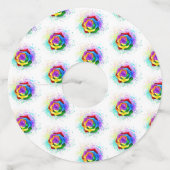 レインボーカラフルバラ ワイングラスタグ (裏面)