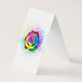 レインボーカラフルバラ 名刺 (正面)