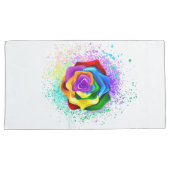 レインボーカラフルバラ 枕カバー (正面右)