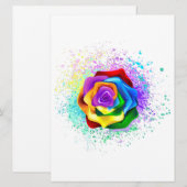 レインボーカラフルバラ 案内状 (正面/裏面)