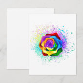 レインボーカラフルバラ 案内状 (正面/裏面)