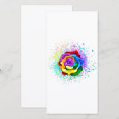 レインボーカラフルバラ 案内状 (正面/裏面)