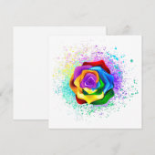 レインボーカラフルバラ 案内状 (正面/裏面)