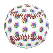 レインボーカラフルバラ 野球ボール (裏面)