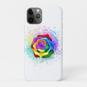 レインボーカラフルバラ iPhone 11 PROケース