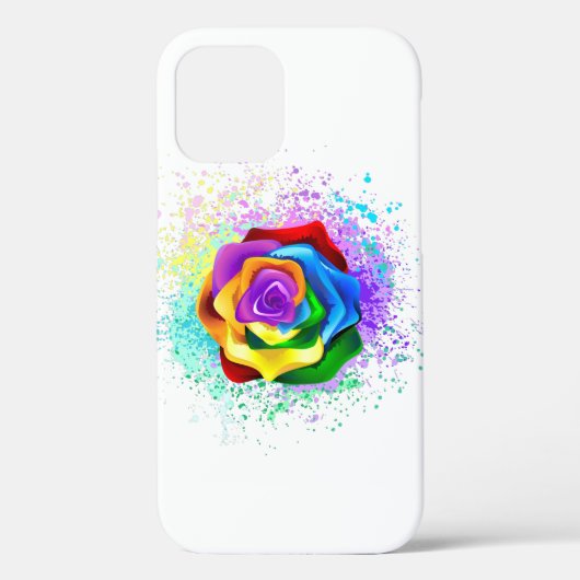 レインボーカラフルバラ Case-Mate iPhoneケース (裏面)
