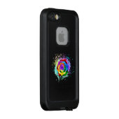 レインボーカラフルバラ LifeProof iPhoneケース (裏面/右)