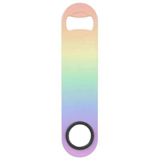 レインボーカラフルバー鍵 |スピードボトルオープナー スピード栓抜き (正面)