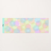 レインボーカラフルパステル幾何学模様 ヨガマット (裏面(横))