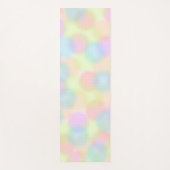 レインボーカラフルパステル幾何学模様 ヨガマット (正面)