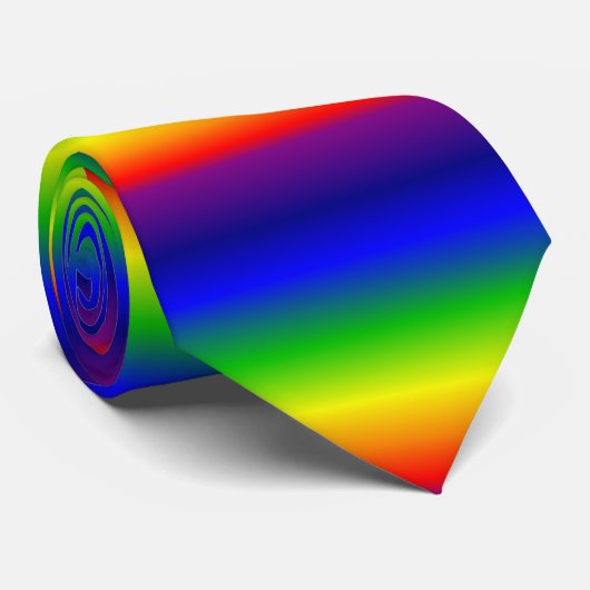 レインボーカラフルパターンタイ ネクタイ (ロール)
