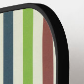 レインボーカラフルピンスプレイイニシャルモノグラム ピックルボールラケット (左詳細)