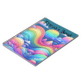 レインボーカラフルファンタジーランドスケープノート ノートブック (左側)