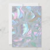 レインボーカラフルフラワーズ結婚式招待状 招待状 (裏面)