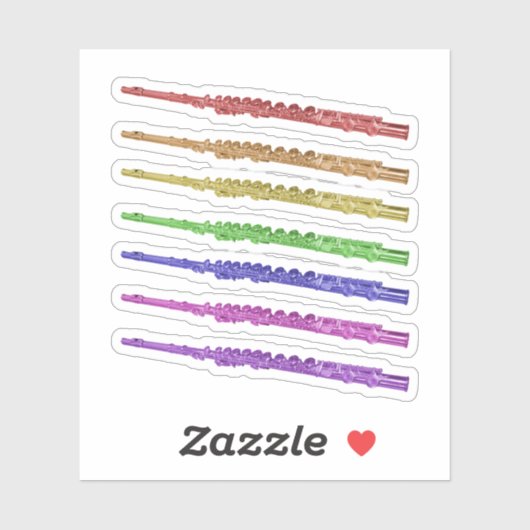 レインボーカラフルフルート シール (シート)