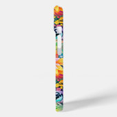 レインボーカラフルフローラルパターンiPhoneケース Case-Mate iPhoneケース (裏面 / 左)