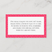 レインボーカラフルブックリクエストカード プレイスカード (裏面)