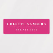 レインボーカラフルブライト防水名 ラベル (デザイン1)