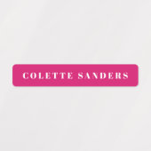 レインボーカラフルブライト防水名 ラベル (デザイン1)