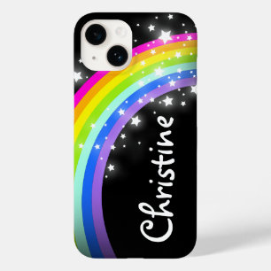レインボーカラフルブラック星空グラフィック Case-Mate iPhone 14ケース