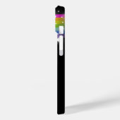 レインボーカラフルブラック星空グラフィック Case-Mate iPhoneケース (裏面 / 左)