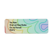 レインボーカラフルプライドアドレスの戻りラベル ラベル (正面)