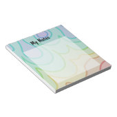 レインボーカラフルプライドウィグル ノートパッド (アングル)