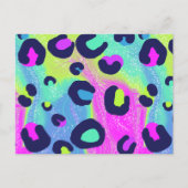 レインボーカラフルプリント ポストカード (正面)