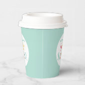 レインボーカラフルベビーシャワーパーティー紙カップ 紙コップ (右)