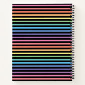 レインボーカラフルホームスクールコピーワークノート ノートブック (裏面)