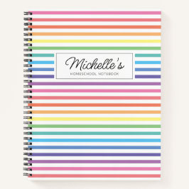 レインボーカラフルホームスクールコピーワークノート ノートブック