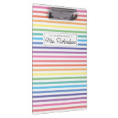 レインボーカラフルホームスクール先生クリップボード クリップボード (右)