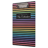 レインボーカラフルホームスクール先生クリップボード クリップボード (左)