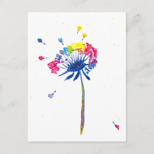 レインボーカラフルポストカード ポストカード