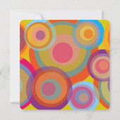 レインボーカラフルポップ・アートのサークル誕生発表 案内状 (裏面)