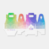 レインボーカラフルポリゴンイードムバラックモスク フェイバーボックス (折り畳みなし)