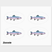 レインボーカラフルマス 楕円形シール (シート)