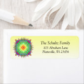 レインボーカラフルマンダラ禅ラベル ラベル (インサイチュ)