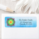 レインボーカラフルマンダラ禅ラベル ラベル (インサイチュ)