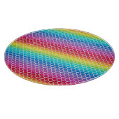 レインボーカラフルマーメイドはかりで測 カッティングボード (角)