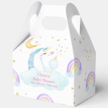 レインボーカラフルムーンスターユニコーン赤ちゃんシャワー