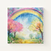 レインボーカラフルメンタルヘルス&ポジティビティ弾 ノートブック (裏面)