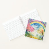 レインボーカラフルメンタルヘルス&ポジティビティ弾 ノートブック (内部)
